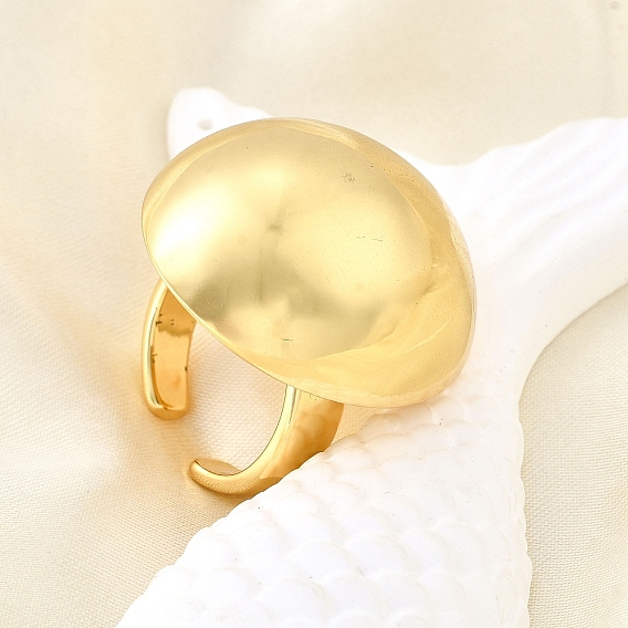 Латунные кольца-манжеты для женщин, полукруглый, стойки покрытие, долговечный, без свинца и без кадмия