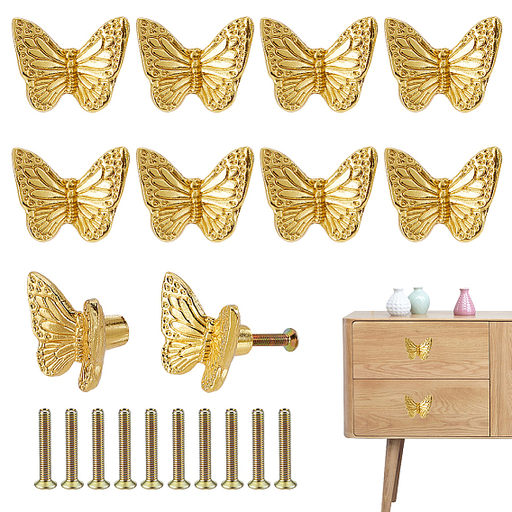 Alloy Drawer Pull Handles, Cabinet Handles, Doorknob Accessories, Butterfly