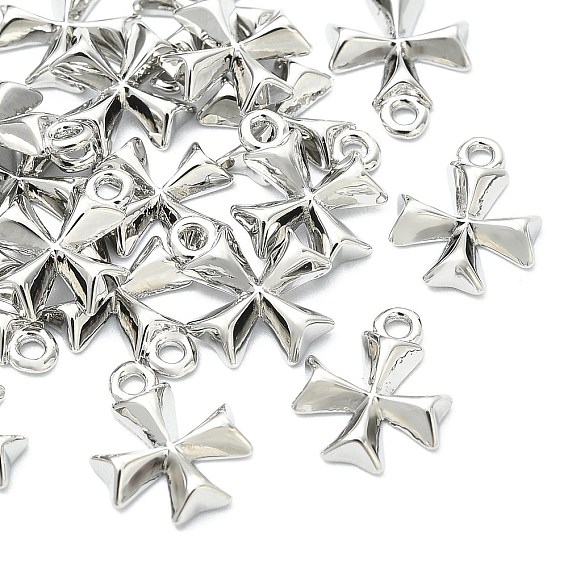 SHEGRACE Brass Cross Charms, Cadmium Free & Nickel Free & Lead Free