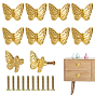 Alloy Drawer Pull Handles, Cabinet Handles, Doorknob Accessories, Butterfly