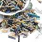 Glass Twist Bugle Beads, Mixed Styles