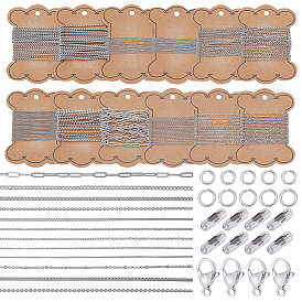 Сделай сам 304 наборы для изготовления браслетов/ожерельев из нержавеющей стали