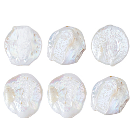 6 шт. натуральные барочные бусины из жемчуга кеши, самородки