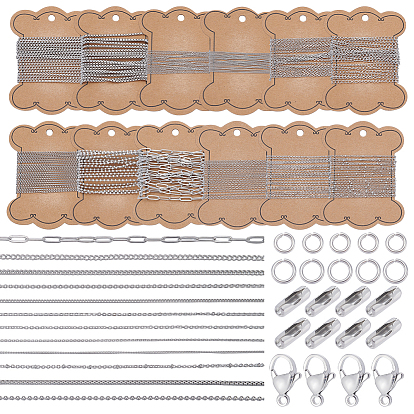 Сделай сам 304 наборы для изготовления браслетов/ожерельев из нержавеющей стали