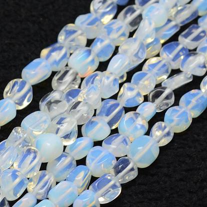 Opalite Beads Strands, Tumbled Stone, Nuggets