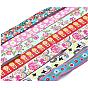 Embroidered Polyester Jacquard Ribbon, Mixed Patterns, for DIY Child Clothing, Shoes, Hats Accessories and Birthday Gift Wrapping