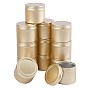 Round Aluminium Tin Cans, Aluminium Jar, Storage Containers for Cosmetic, Candles, Candies, with Screw Top Lid