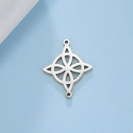 304 Stainless Steel Pendants, Witch Knot & Trinity Knot Charm