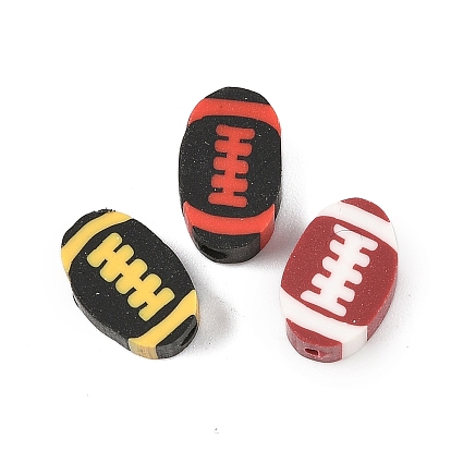 Бусины из полимерной глины , регби