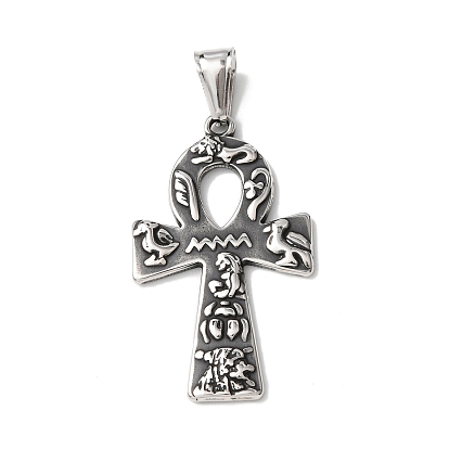 304 из нержавеющей стали большие кулоны, анкх крест очарование