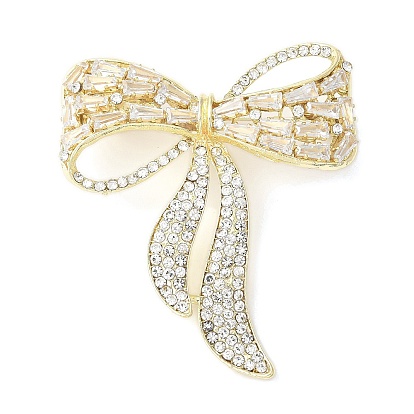 Броши-банты из сплава со стразами для одежды рюкзака