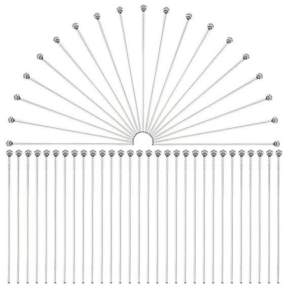 400 шт. 304 штифты с шарообразной головкой из нержавеющей стали для изготовления ювелирных изделий