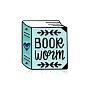 Creative Cartoon Book Work Enamel Pin - Fashionable Badge Accessory