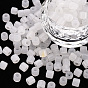 Glass Bugle Beads, Imitation Jade, Round Hole