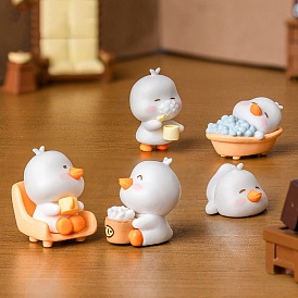 6шт 6 стили смоляные утки дисплей украшения, для украшения рабочего стола домашнего офиса