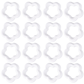 100 непрозрачные акриловые бусины, цветок