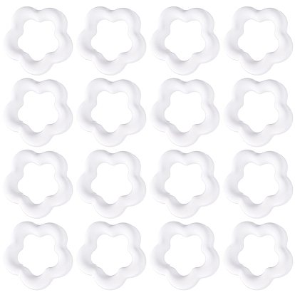 100 непрозрачные акриловые бусины, цветок