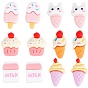 50 Кабошоны из непрозрачной смолы, имитация еды, мороженое и торт и молоко