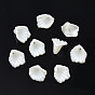 ABS Plastic Imitation Pearl Flower Bead Caps, Apetalous