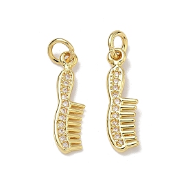 Латунные микропаве прозрачные подвески с фианитом, стойки покрытие, долговечный, без свинца и без кадмия, гребень амулеты