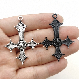 Tibetan Style Zinc Alloy Pendants, Cross Charms