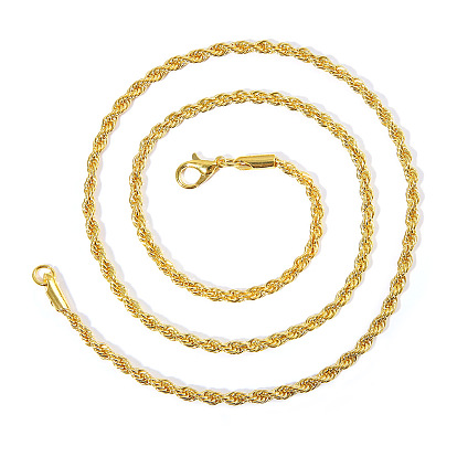 3Мужская цепочка из витой веревки в стиле хип-хоп - модное и стильное ожерелье