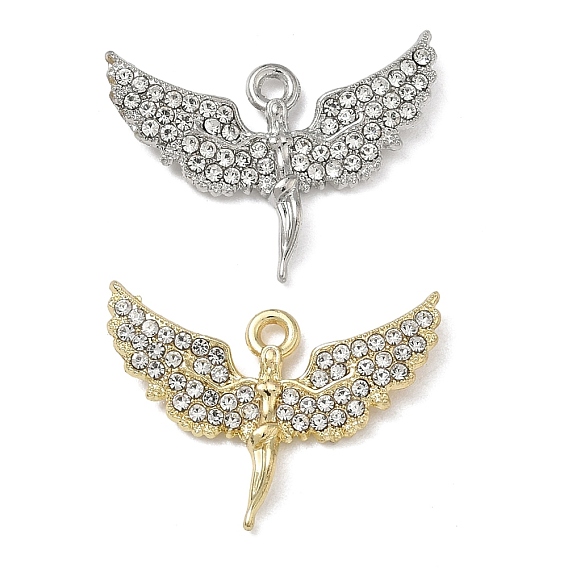Подвески из сплава и страза, ангельские прелести, без свинца и без кадмия