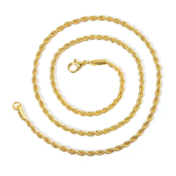 3Мужская цепочка из витой веревки в стиле хип-хоп - модное и стильное ожерелье