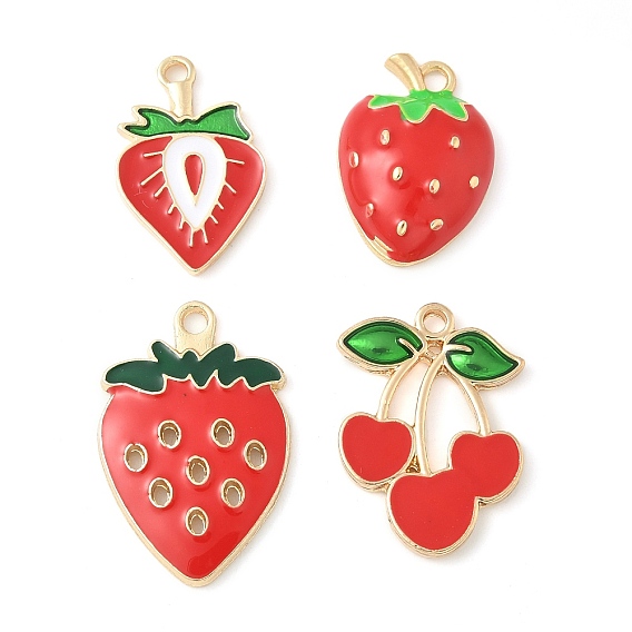 Подвески из сплава eanmel, клубника/хризантема
