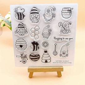 Gnome Silicone Stamps, for DIY Scrapbooking, Photo Album Decorative, Cards Making, Stamp Sheets
