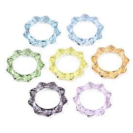 Transparent Acrylic Finger Rings, Sun