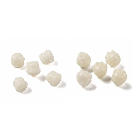 Perles de racine de bodhi naturelles, perles bouddha, empreinte de patte
