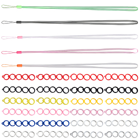 5шт. 5 цвета резиновые ремешки, с пластиковой фурнитурой и силиконовой подвеской в стиле 12