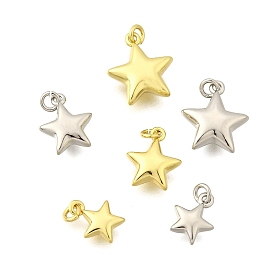 Латунные подвески, звезды прелести, стойки покрытие, прочное покрытие, без кадмия и без свинца, с целью перехода в кольце