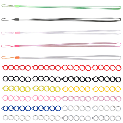 5шт. 5 цвета резиновые ремешки, с пластиковой фурнитурой и силиконовой подвеской в стиле 12