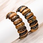 Овальные бусины из натурального тигрового глаза, эластичные браслеты унисекс