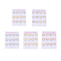 Heart 304 Stainless Steel Shell Stud Earrings, with Ear Nut