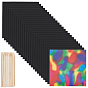 3 Sets Magic Rainbow Scratch Paper Art, Drawing Paper, with Wooden Stick