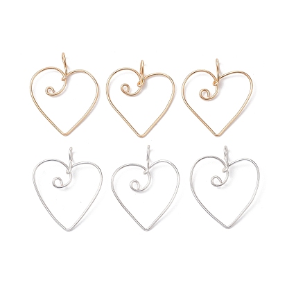 Brass Pendants, Heart