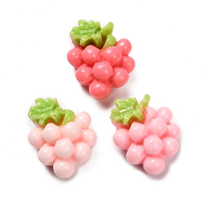 Непрозрачные кабошоны из смолы, винограды