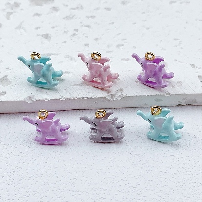 Подвески из эмали и сплава, Слон прелести, золотые