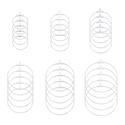 304 Stainless Steel Pendants, Hoop Earring Findings, Ring