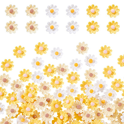 150шт 3 цвета непрозрачная смола цветок кабошоны