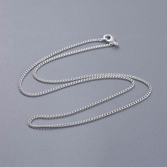 Колье из латунных скрученных цепочек, с карабин-лобстерами 