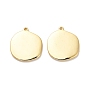 Латунные подвески, без кадмия, без никеля и без свинца, плоские круглые прелести