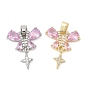 Латунные микро проложить кубического циркония подвески, бабочка