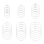 304 Stainless Steel Pendants, Hoop Earring Findings, Ring