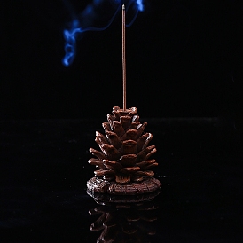 Resin Incense Burners, Pine Cone Incense Holders, Home Office Teahouse Zen Buddhist Supplies