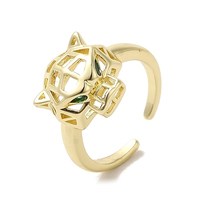 Brass Cubic Zirconia Open Rings