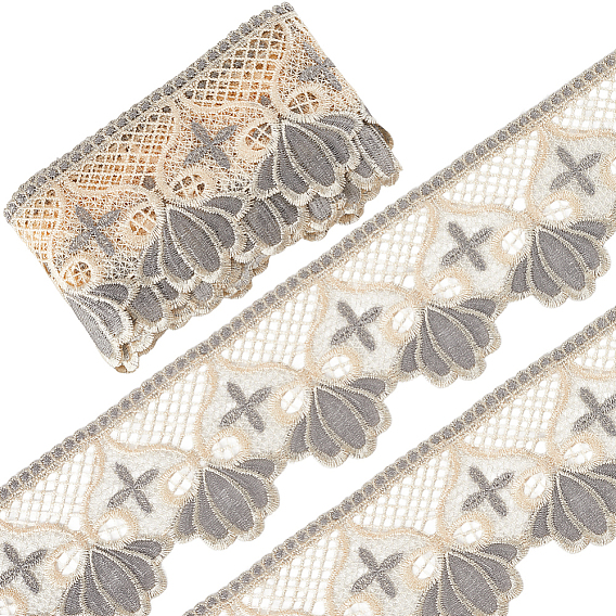 5ярдов полиэстеровой волнистой кружевной ленты